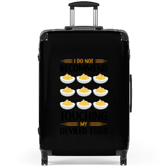 Funny Deviled Eggs Designs For Deviled Egg Lover Suitcases