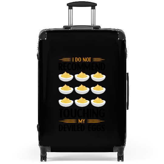 Funny Deviled Eggs Designs For Deviled Egg Lover Suitcases