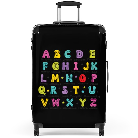 Back to School Alphabet Suitcases