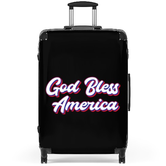 God Bless America Patriotic Design for Proud Suitcases