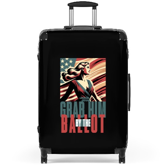 grab him by the ballot Suitcases design