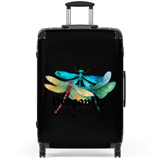 Colorful Dragonflies - Dragonfly Design Suitcases