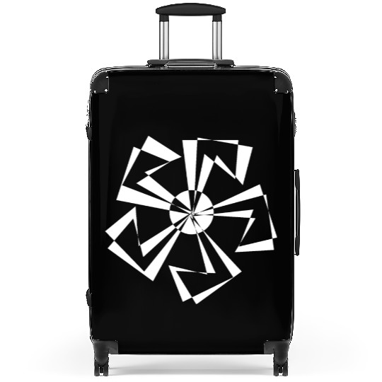 Abstract image in white Suitcases