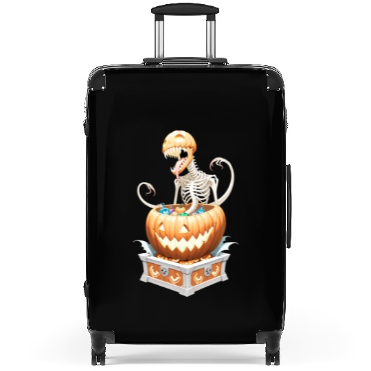 "Heavy Metal Skeletons and Skulls Halloween Art Suitcases
