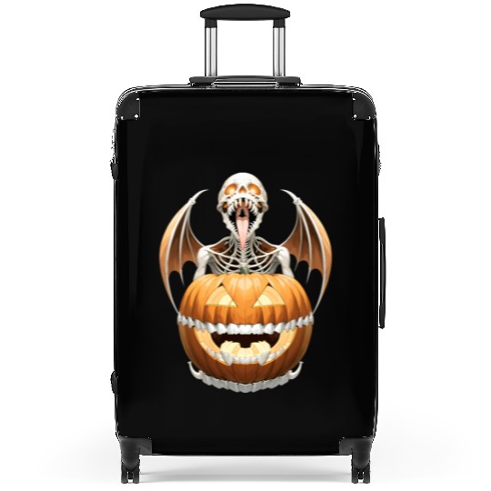 "Heavy Metal Skeletons and Skulls Halloween Art Suitcases