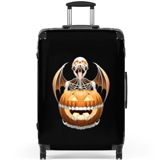 "Heavy Metal Skeletons and Skulls Halloween Art Suitcases