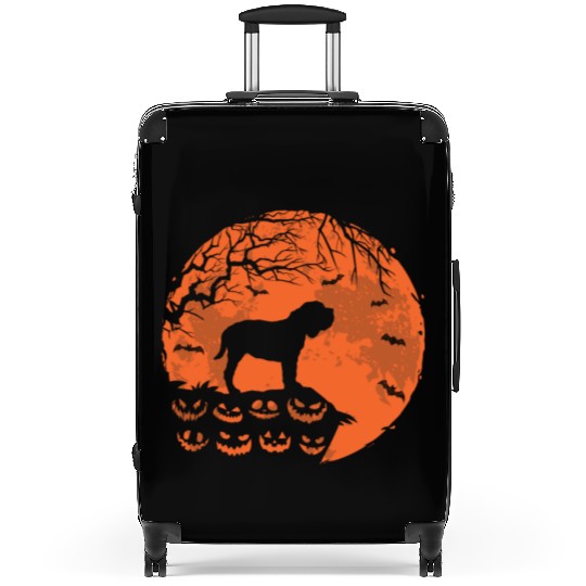 Neopolitan Mastiff And Moon Halloween Dog Lover Suitcases