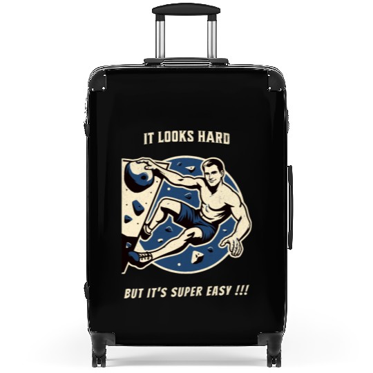 Climbing bouldering vintage Suitcases funny saying