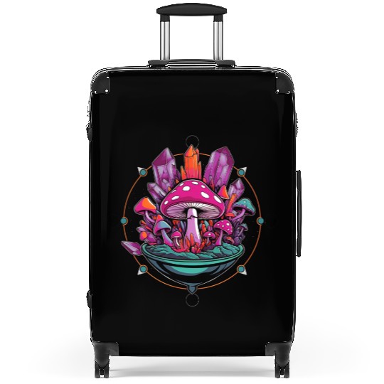 Crystal Mushrooms Terrarium Suitcases