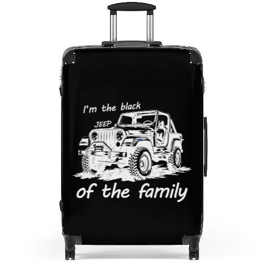 I'm the black jeep of the family Suitcases