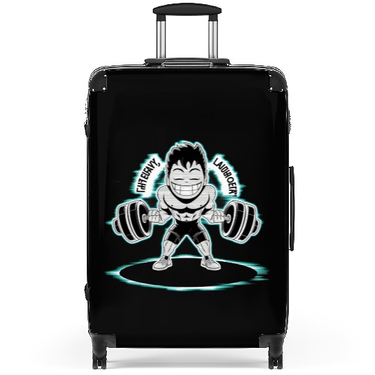 Lift heavy, laugh often funny and gym boy design Suitcases
