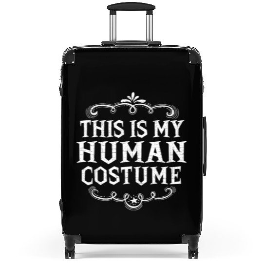 This Is My Human Funny Lazy Halloween Costume Suitcases