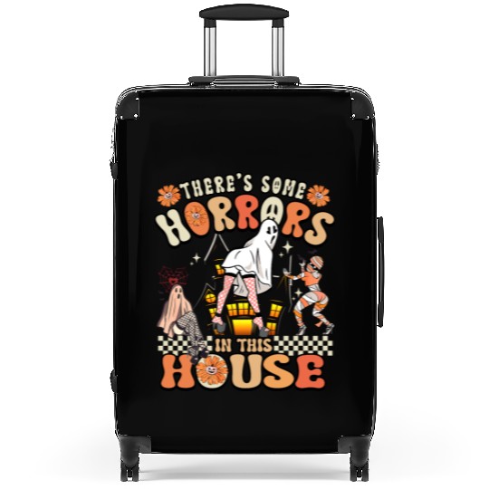 There's Some Horrors In This House Ghost Halloween Suitcases