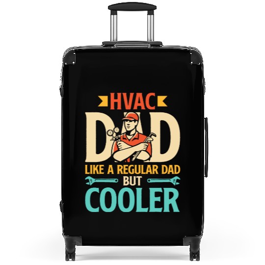 HVAC Dad But Cooler Mens HVAC Technician Father Suitcases