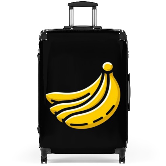Banana minimalist bananas design food art 1 Suitcases