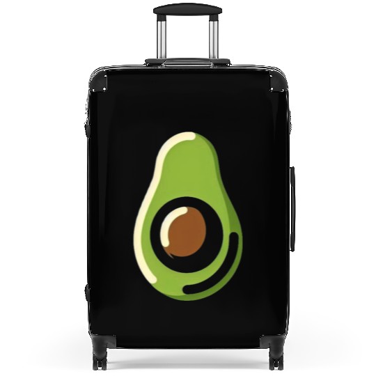Avocado minimalist avocados design food art Suitcases