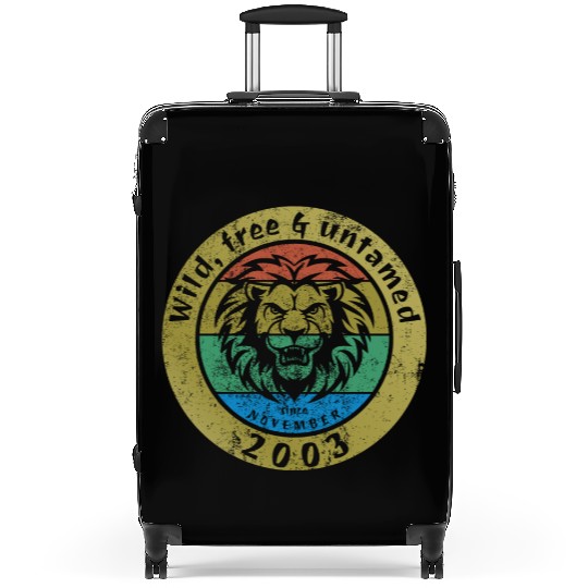 21st birthday Wild, free & untamed since 11/2003 Suitcases