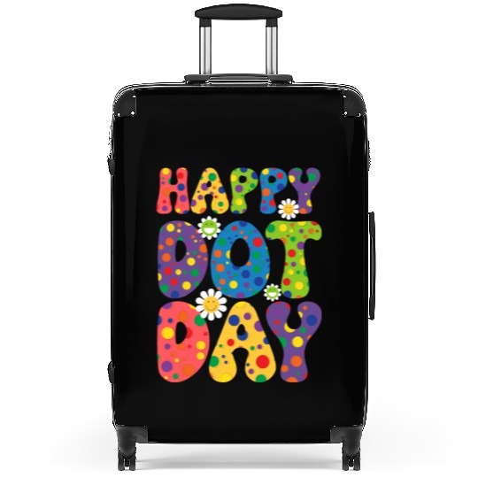 Happy Dot day september 15th for teacher kids Suitcases