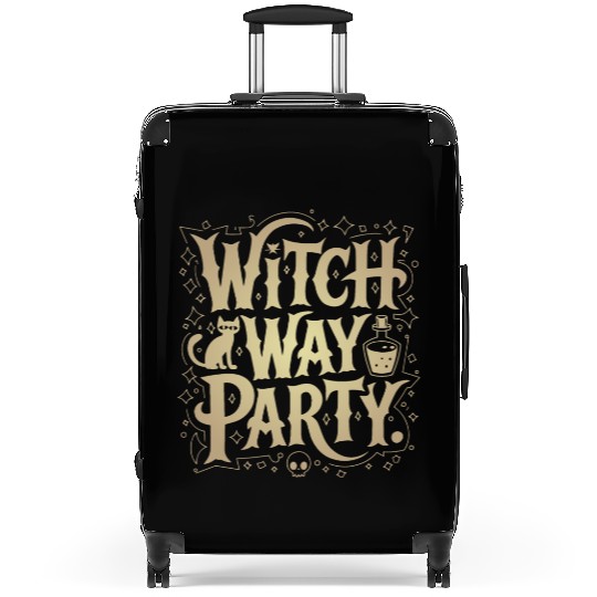 Witch Way Party Halloween t hsirt Suitcases