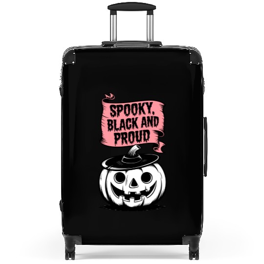 Spooky Black and Proud Suitcases