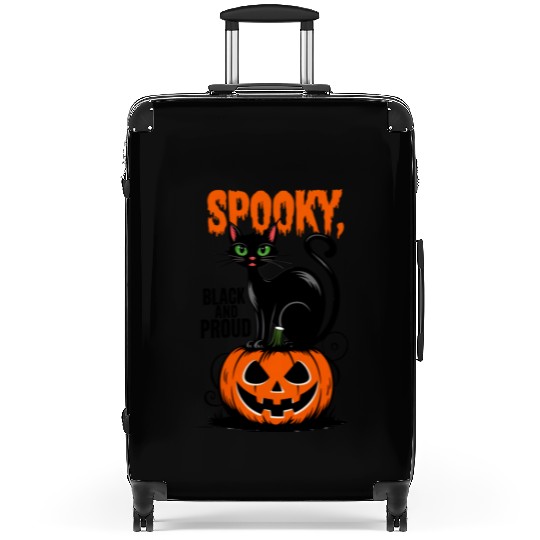 Spooky Black and Proud Suitcases