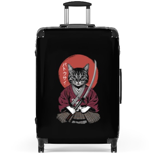 Neko Battousai Samurai Cat Classic Suitcases