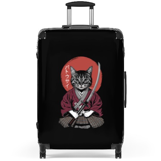 Neko Battousai Samurai Cat Classic Suitcases