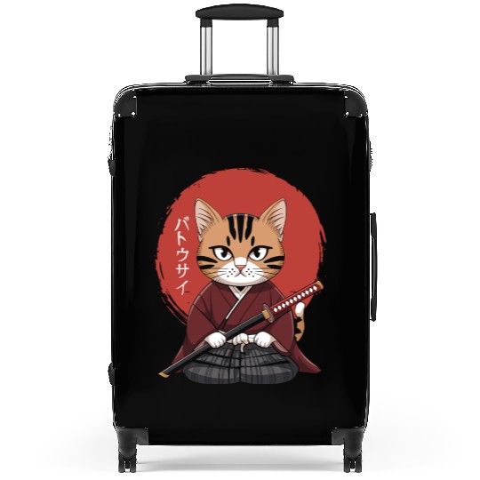 Neko Battousai Samurai Cat Classic Suitcases