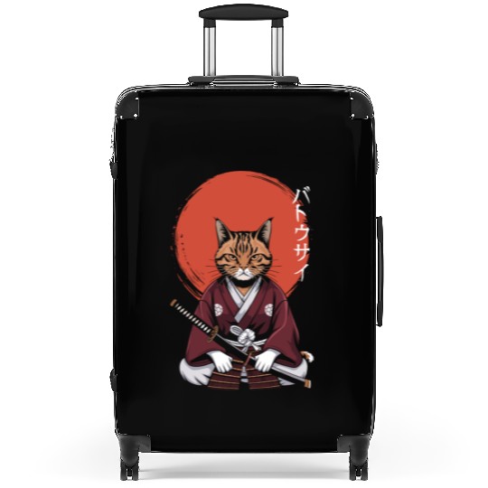 Neko Battousai Samurai Cat Classic Suitcases