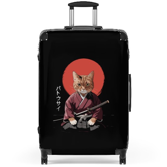 Neko Battousai Samurai Cat Classic Suitcases