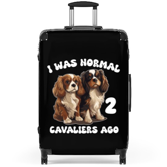 Cavalier King Charles Spaniel I Was Normal 2 Suitcases