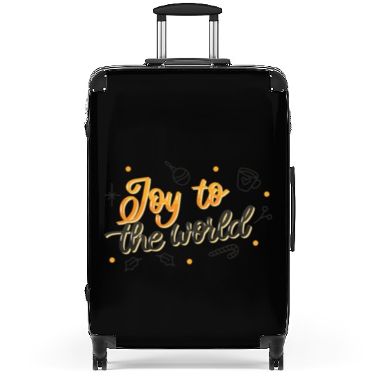 Amazing Joy to the world Illustration Suitcases