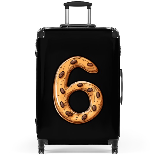Birthday Cookie: Six-Year-Old, Number 3 Suitcases