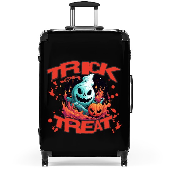 Trick or Treat Halloween Ghost Pumpkin Spooky Suitcases