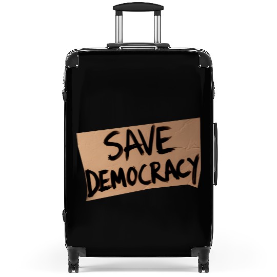 Save Democracy Suitcases