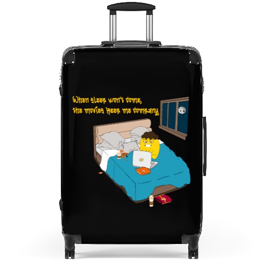 When sleep won t come the movies keep me company Suitcases