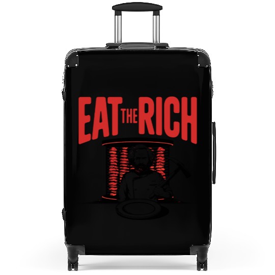 Eat The Rich Döner Kebab Satirical Design Suitcases