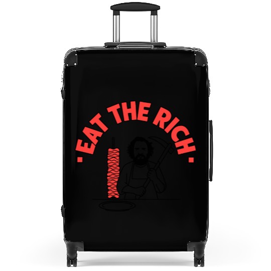 Eat The Rich Döner Kebab Satirical Design Suitcases