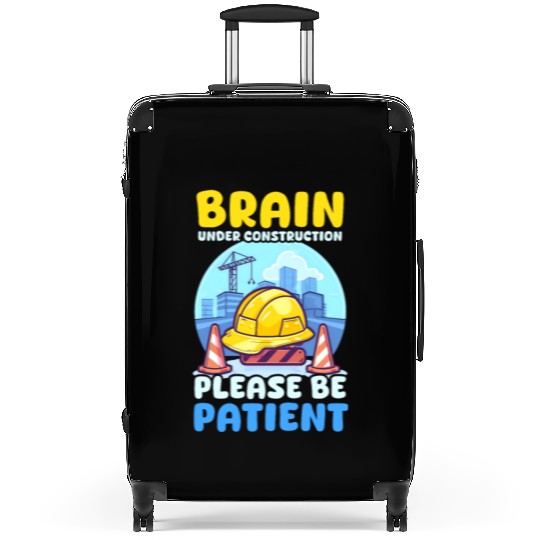 Depression Awareness Brain Under Construction Suitcases