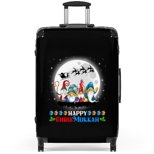 Happy Chrismukkah Gnomes Christmas Hanukkah Suitcases