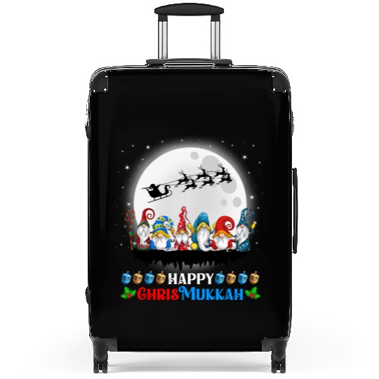 Happy Chrismukkah Gnomes Christmas Hanukkah Suitcases