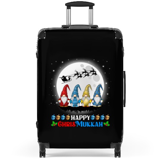 Happy Chrismukkah Gnomes Christmas Hanukkah Suitcases