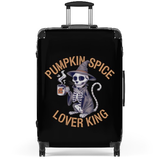 Pumpkin Spice Lover King For Pumpkin Spice Fans Suitcases