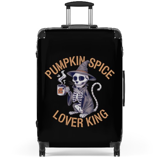 Pumpkin Spice Lover King For Pumpkin Spice Fans Suitcases