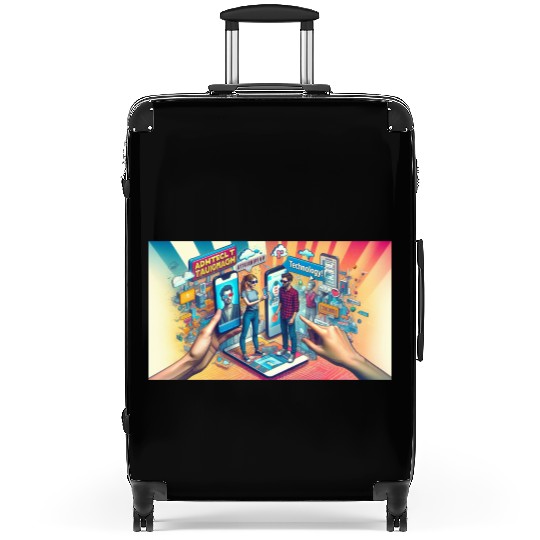 Addict to Technology Suitcases