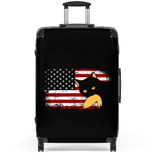 Cat Ladies For Kamala Harris Donald Trump 2024 Suitcases
