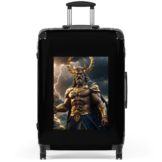 Zeus Jupiter Roman Greek God Suitcases
