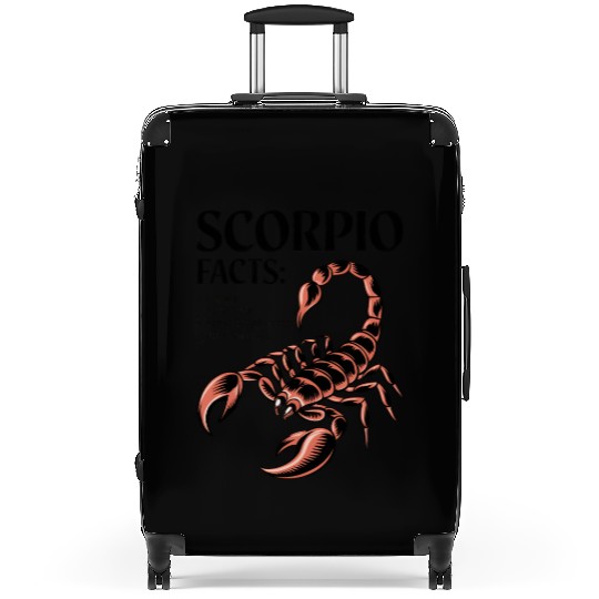 Funny Scorpio Zodiac Quote Suitcases