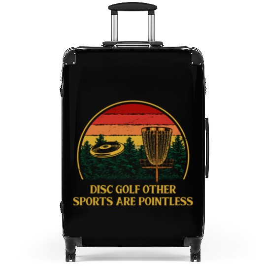 Other Sports Are Pointless Disc Golf Pun Golfer Jo Suitcases