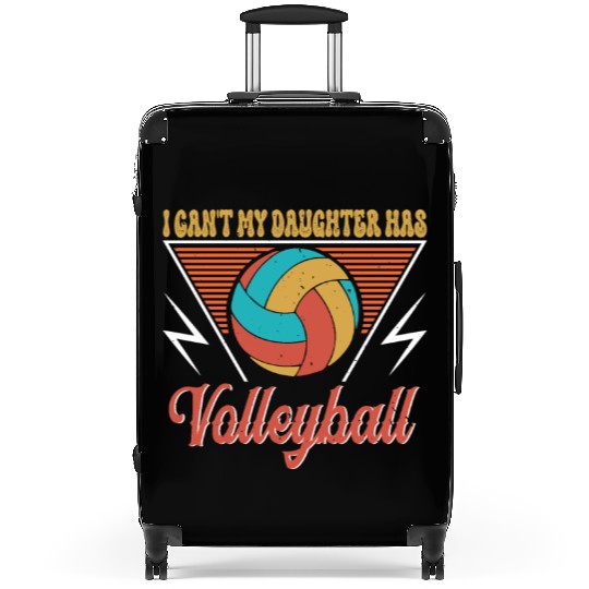 Volleyball Dad Men I Can_t My Daughter Has Volleyb Suitcases